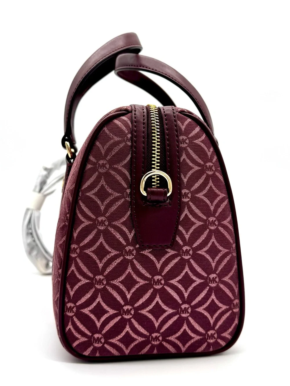 Michael Kors Medium Travel Duffle Satchel Bag Ox Blood Multi